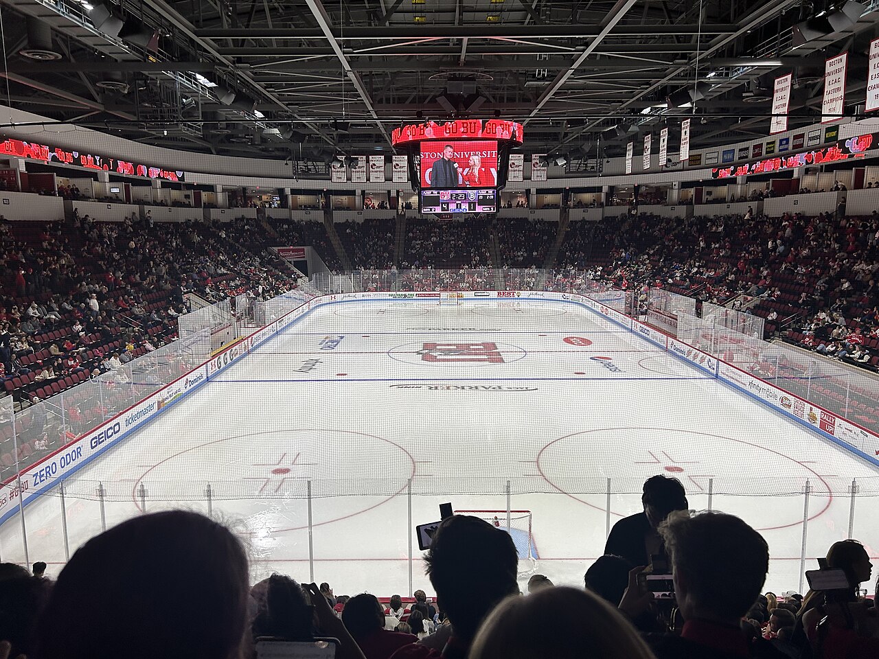 Agganis Arena — Agganis Arena during hockey intermission