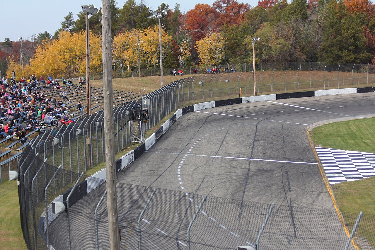 Dells Raceway Park — The frontstretch at w:Dells Raceway Park.